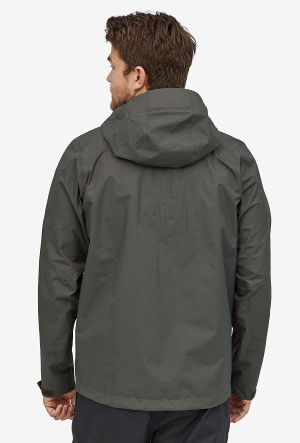 Patagonia Torrentshell Jacket Forge Grey Model Back Patagonia Torrentshell Jacket Forge Grey Model Back